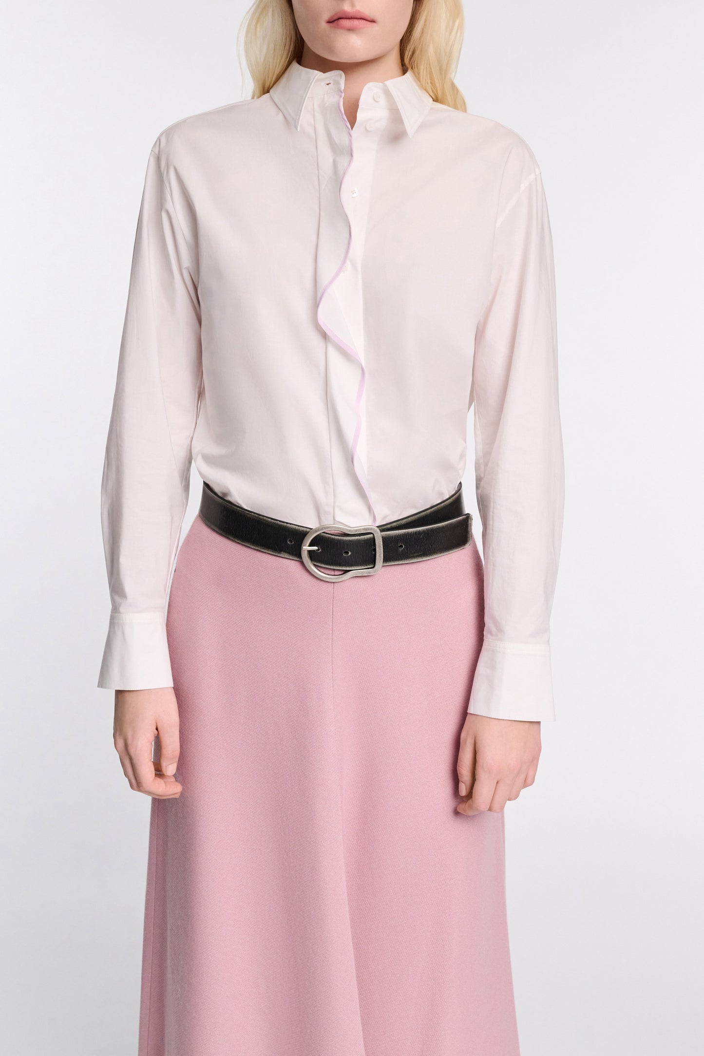 Dorothee Schumacher Pure Power Blouse in White Lilac