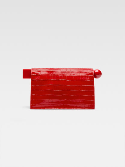 Jacquemus The Rond Carré Clutch in Red