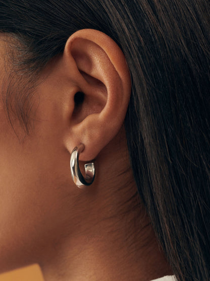 Jacquemus The Tourni Hoops in Silver