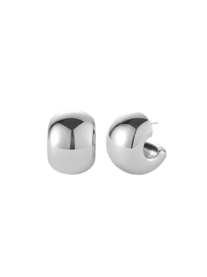 Jenny Bird Gemma Hoops in High Polish Silver