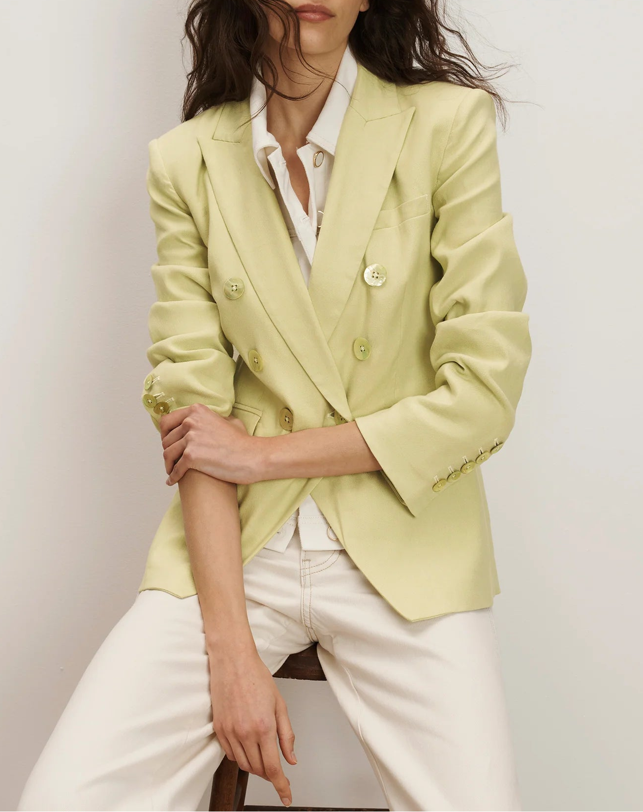Veronica Beard Miller Dickey Jacket in Pistachio