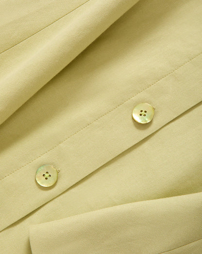Veronica Beard Steiner Button-Down Mini Dress in Pistachio