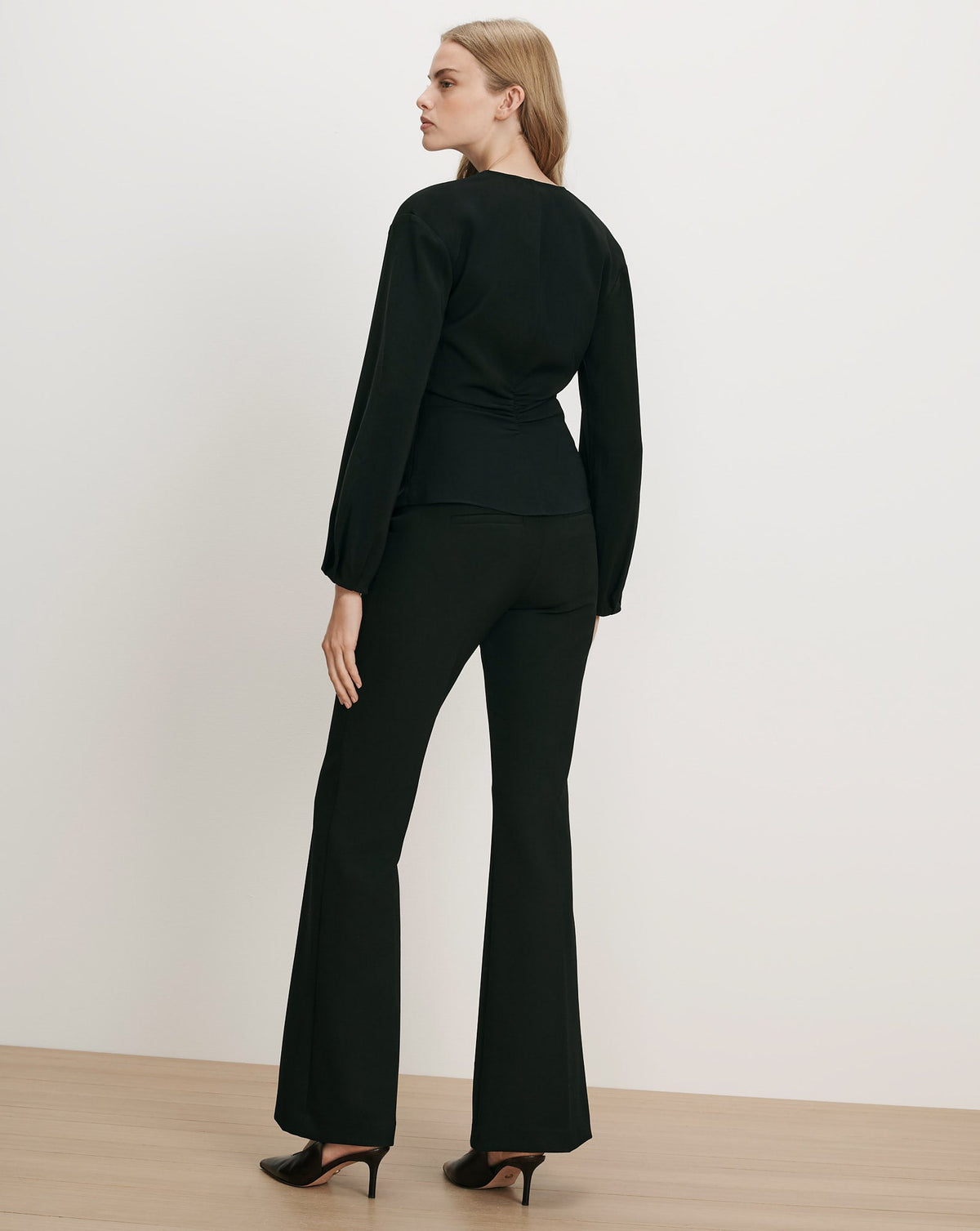 Veronica Beard Drew Brooch Blouse in Black