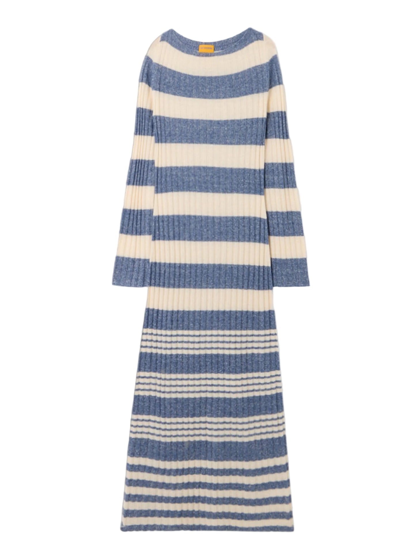 Guest in Residence Striped Rib Dress in Navy/Cream