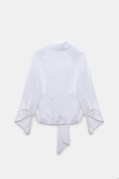 Dorothee Schumacher Poplin Power Blouse in Pure White