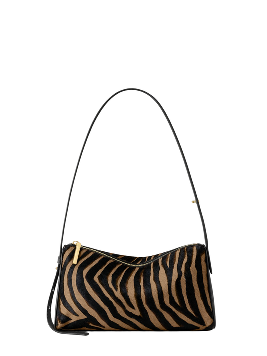 Veronica Beard Calf Hair Prism Bag in Tan Multi