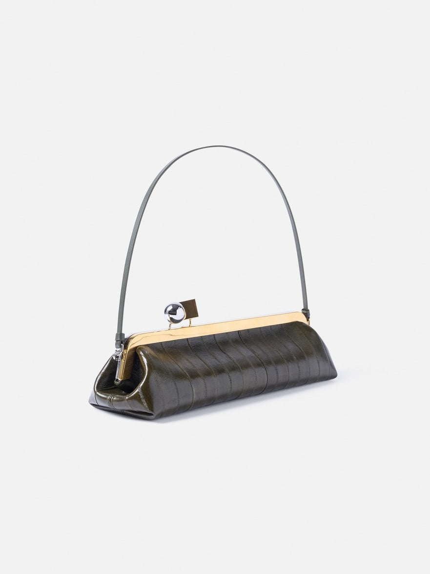 Jacquemus The Salon Clutch in Dark Khaki