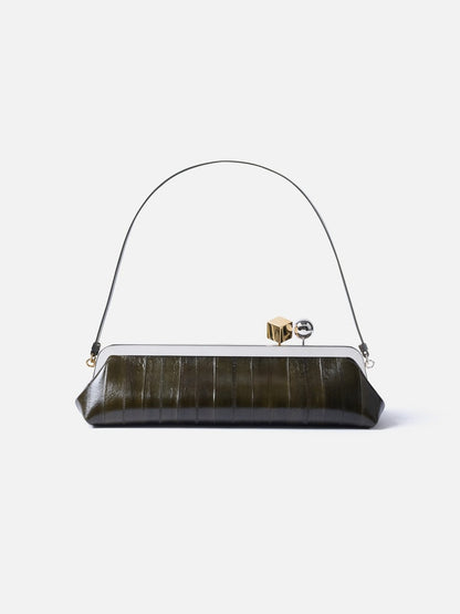 Jacquemus The Salon Clutch in Dark Khaki
