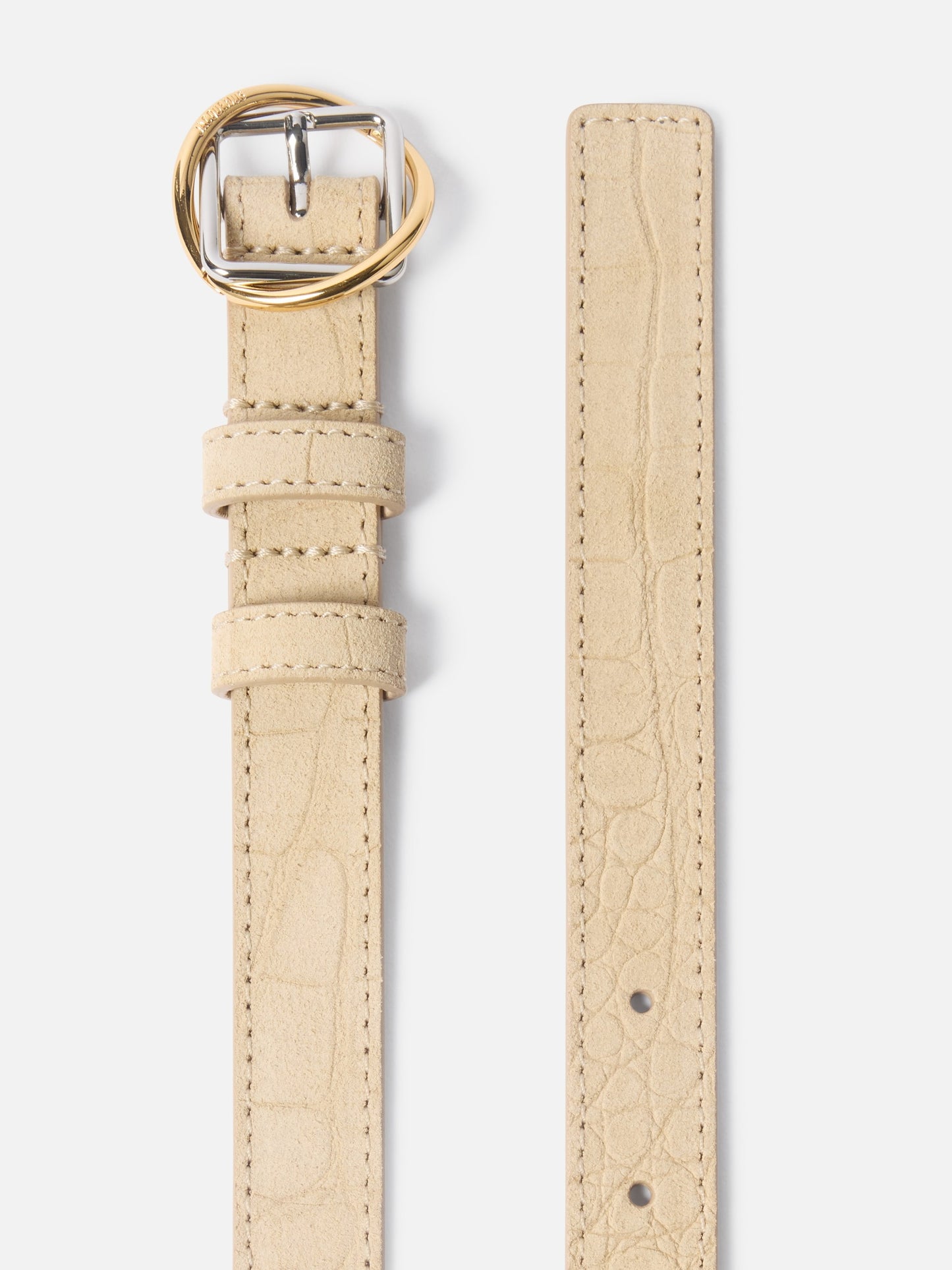 Jacquemus The Thin Salon Belt in Beige