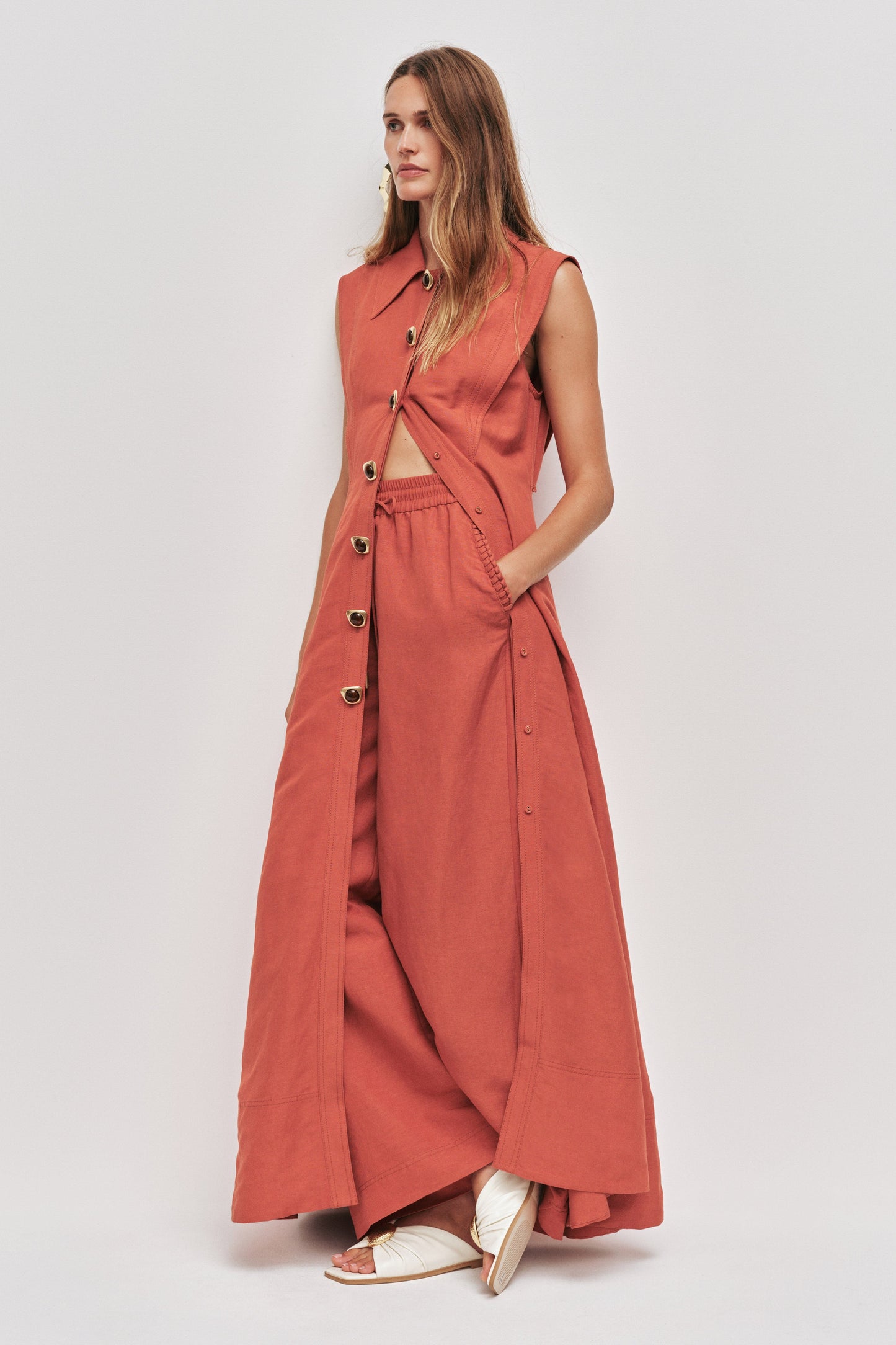 Aje Tropez Pant in Honey