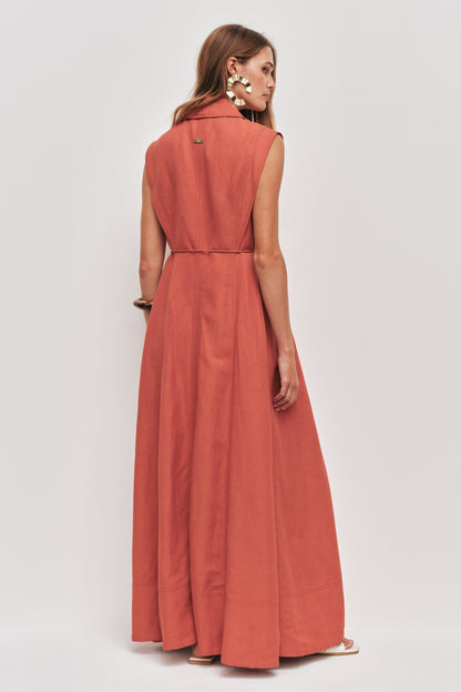 Aje Sacha Midi Dress in Honey