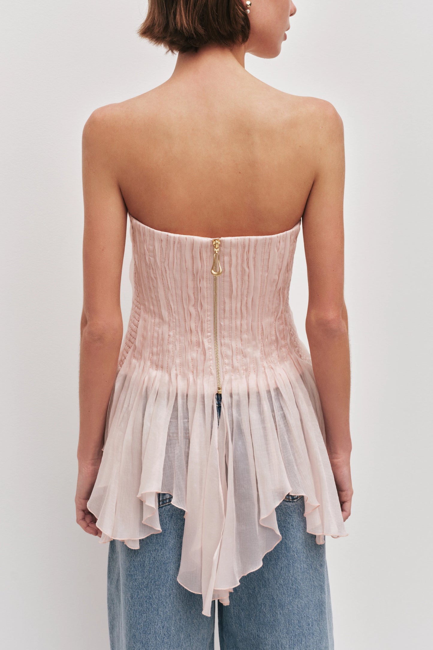 Aje Nisha Bustier in Rosewater