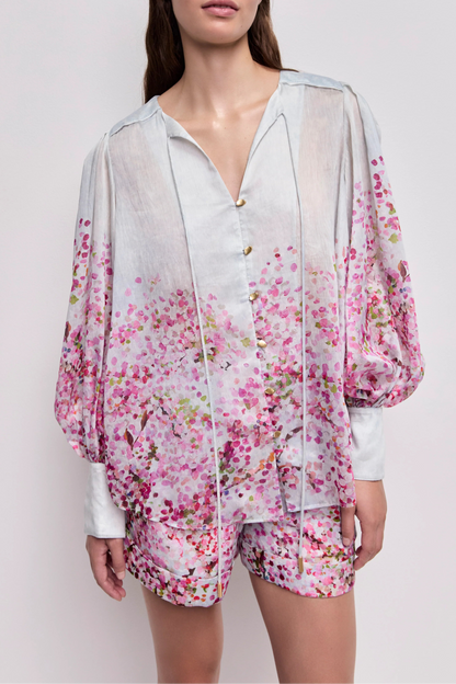 Aje Fragments Shirt in Cherry Blossom