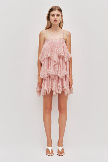 Aje Ophelia Lace Mini Dress