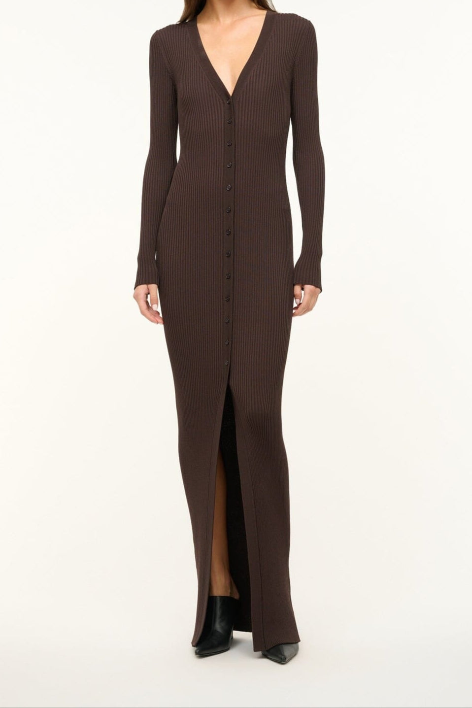 Staud Maxi Shoko Sweater in Earth