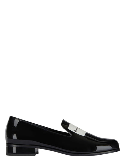Givenchy Tux Loafers in Patent Leather Black