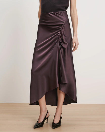 Veronica Beard Felecia Skirt in Dark Eggplant