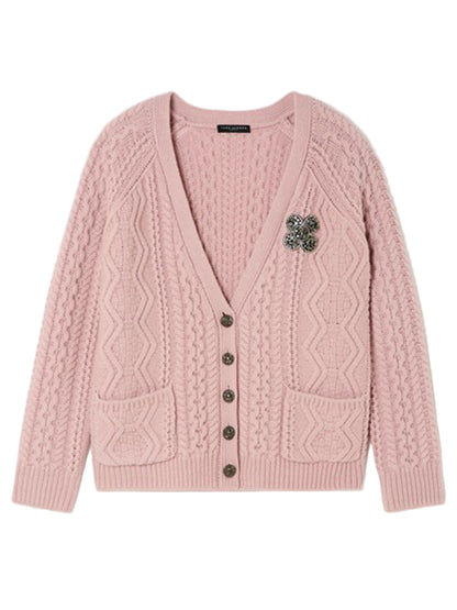 Tara Jarmon Greg Vest Wool in Blush