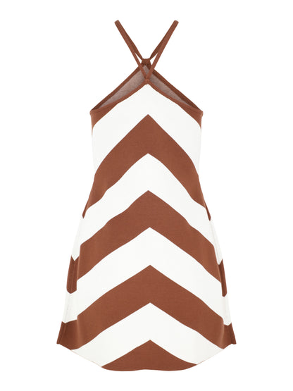 Cult Gaia Nelson Dress in Saddle Stripe