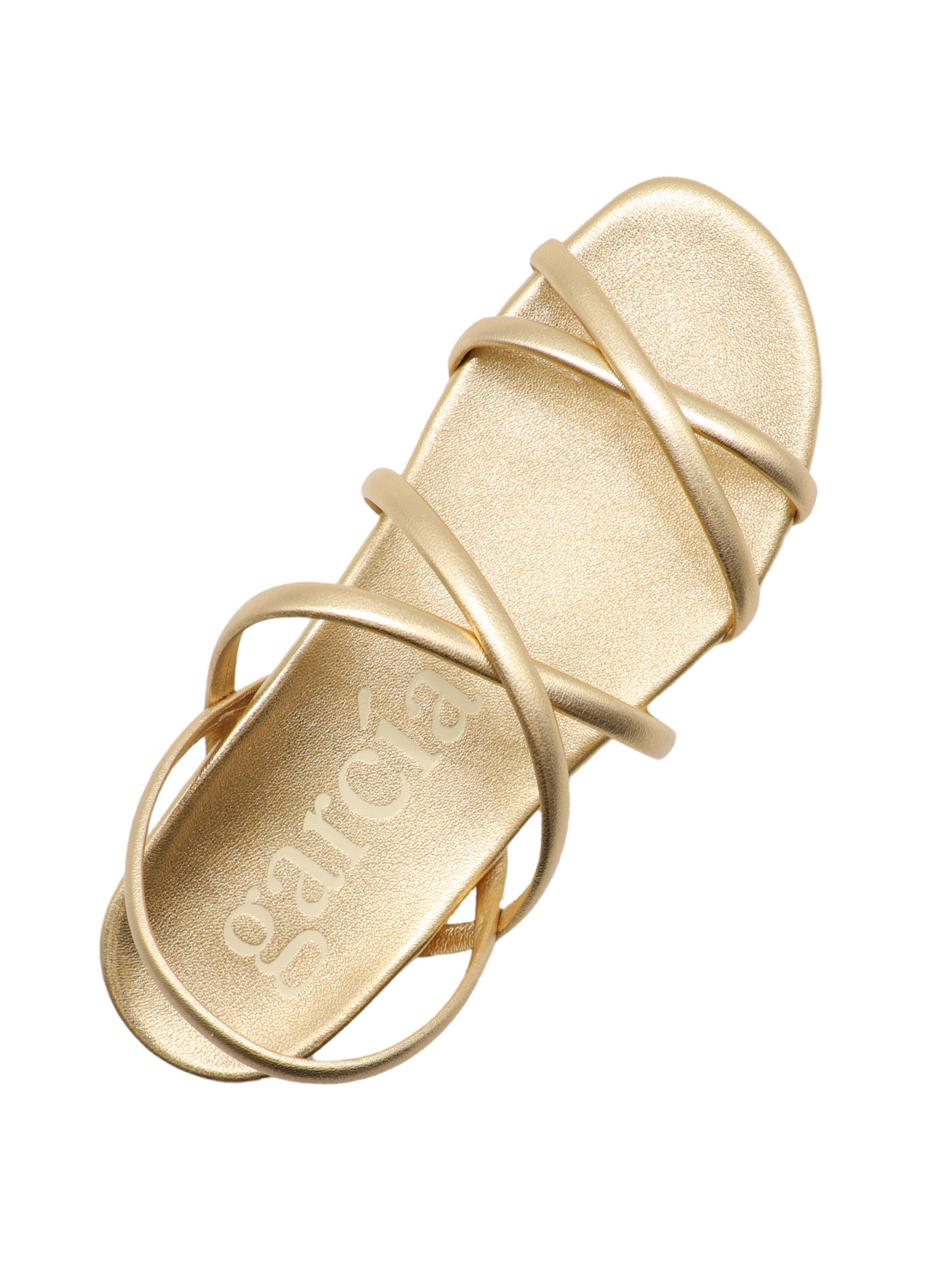 Pedro Garcia Biddy Sandal in Gold Nappa