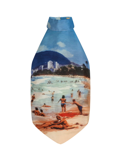 Cult Gaia Bina Top in Rio Beach Print
