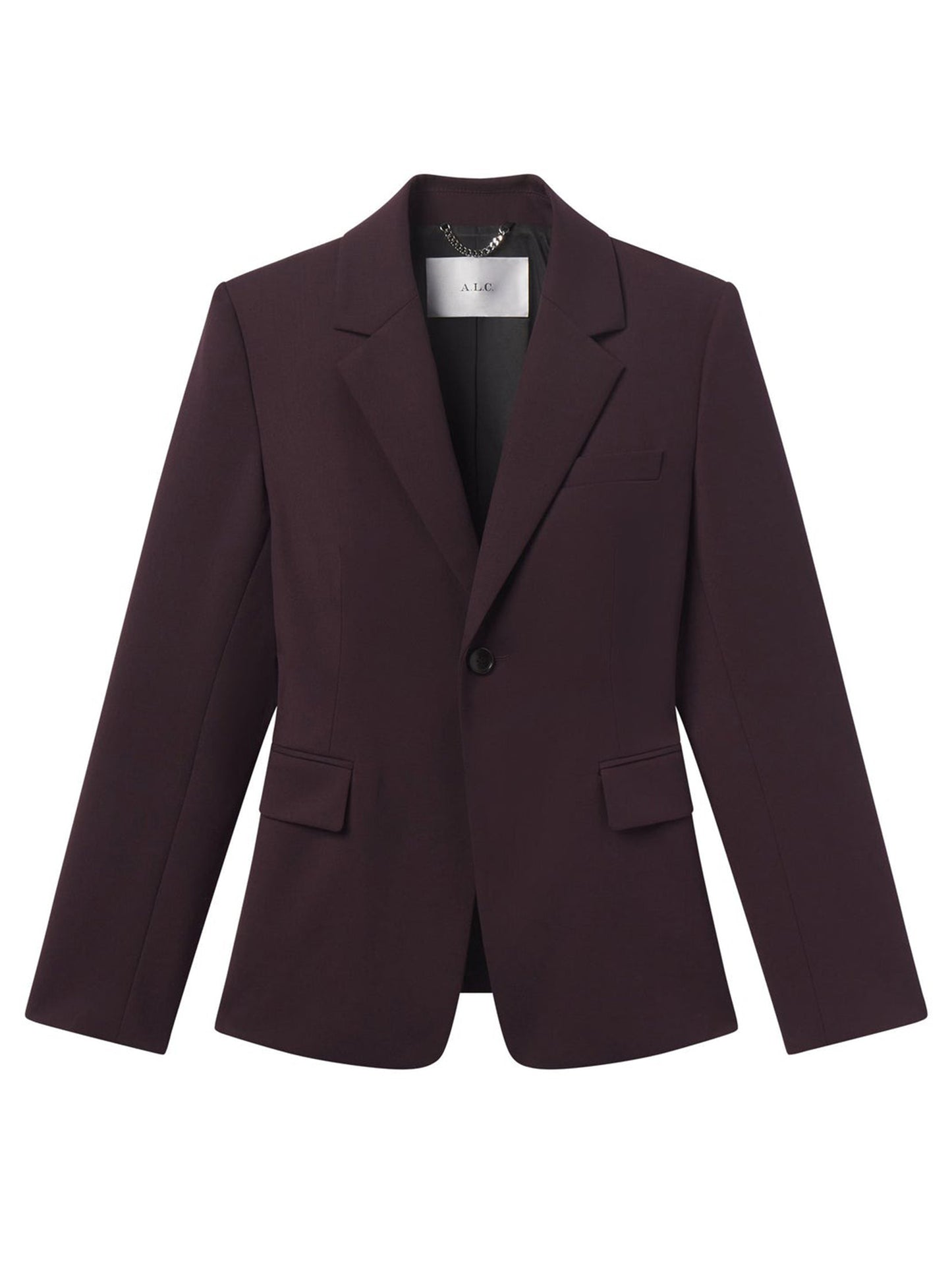 A.L.C. Elza Tailored Jacket in Deep Plum