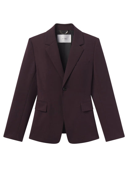 A.L.C. Elza Tailored Jacket in Deep Plum