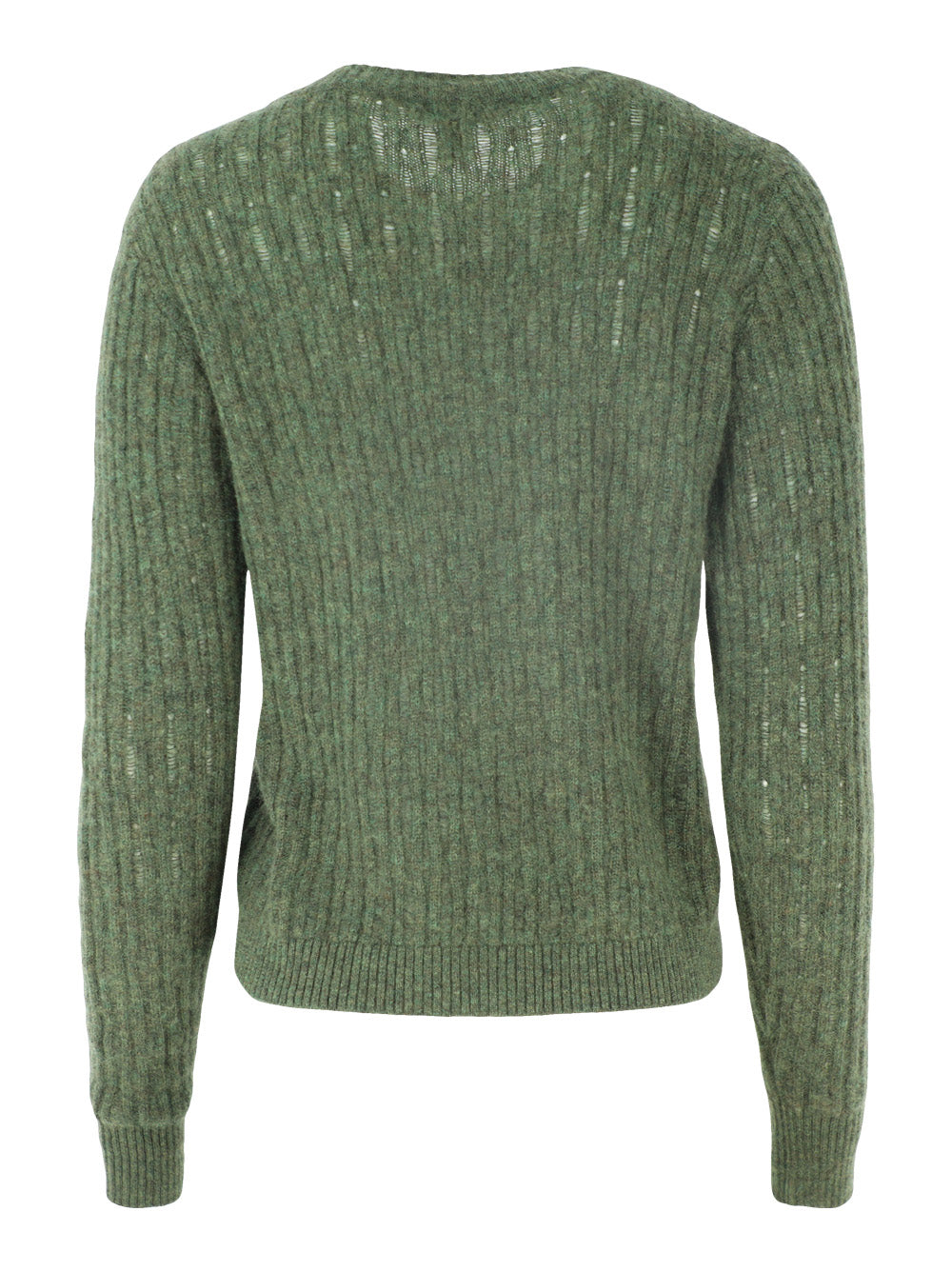 Autumn Cashmere Baby Ladder Stitch Boxy Crew in Camo