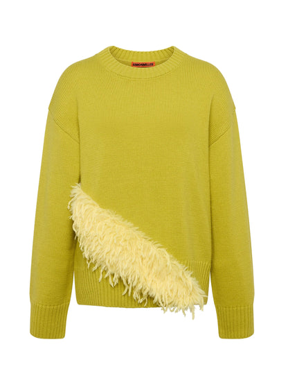 Simon Miller Zira Novelty Sweater in Chartreuse