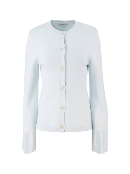 SEROYA Tira Knit Cardigan in Arctic Blue