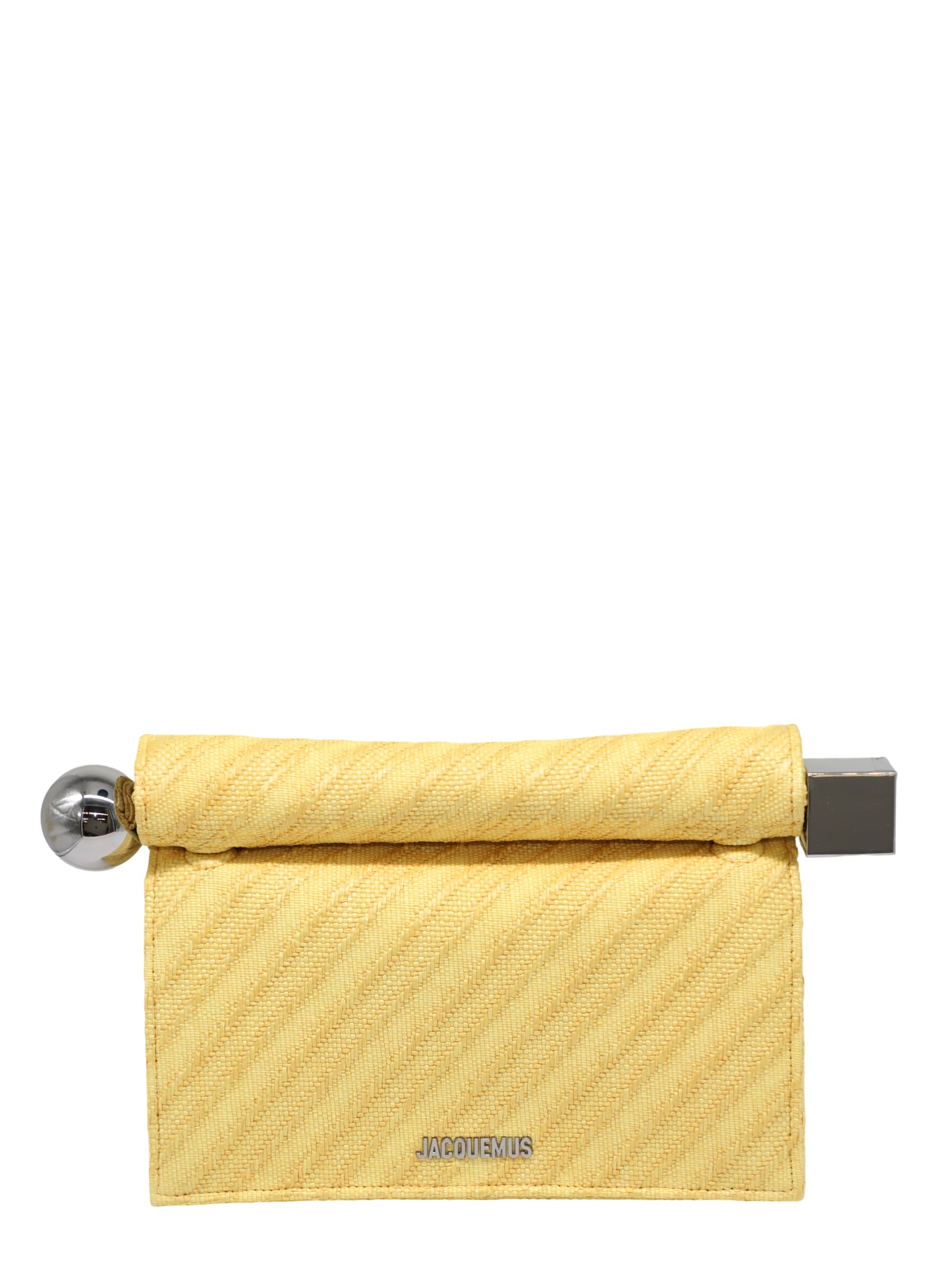 Jacquemus La Pochette Rond Carre in Light Yellow