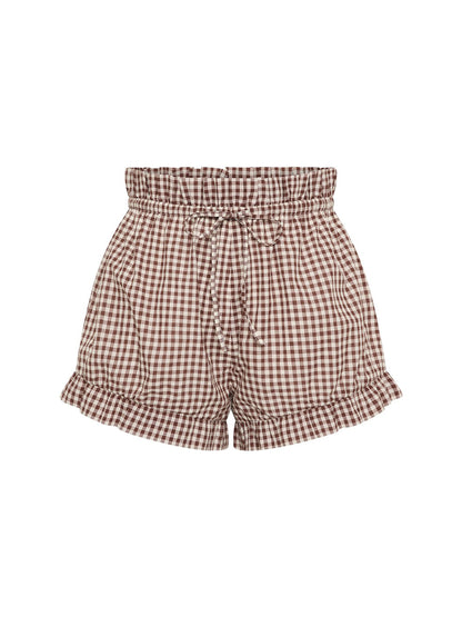 Posse Callie Shorts in Petite Mocha Gingham