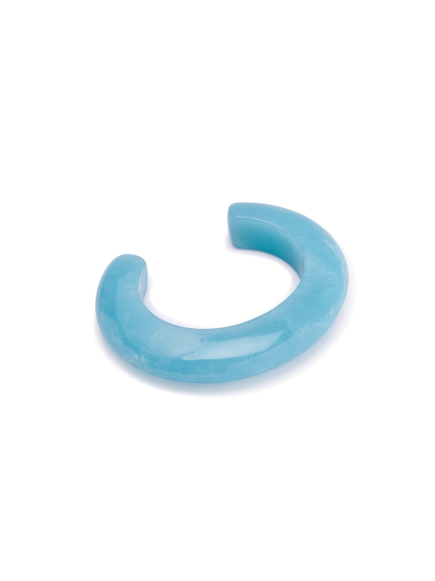 Lizzie Fortunato Ridge Cuff in Marbled Aquamarine in Blue