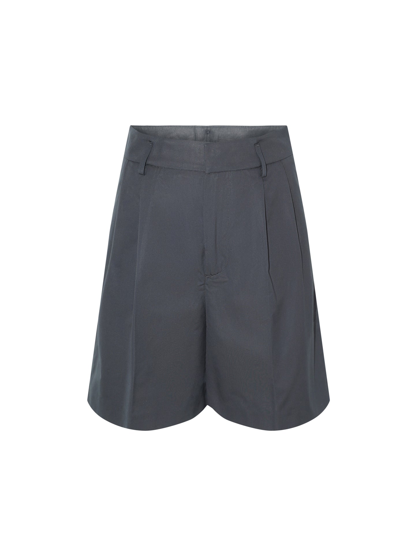 Fabiana Filippi Long Cotton Shorts in Blu Notte