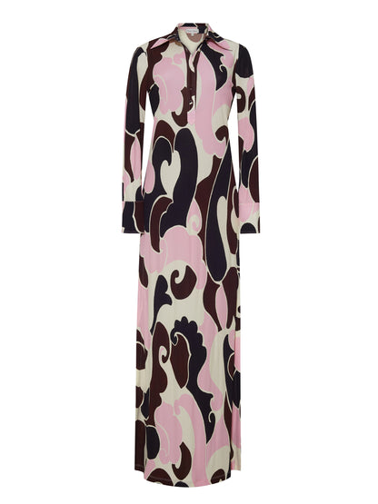 Cara Cara Clarence Dress in Petal Wave Blush