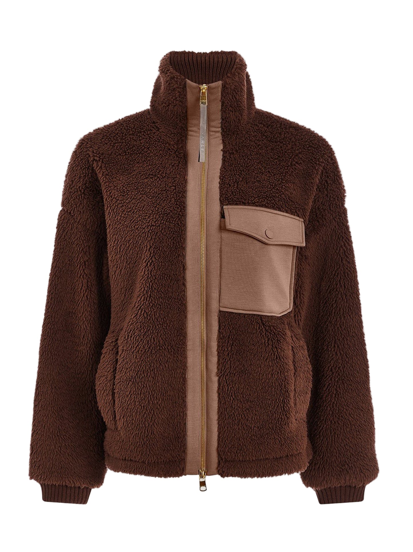Varley Lowell Sherpa Jacket in Carafe