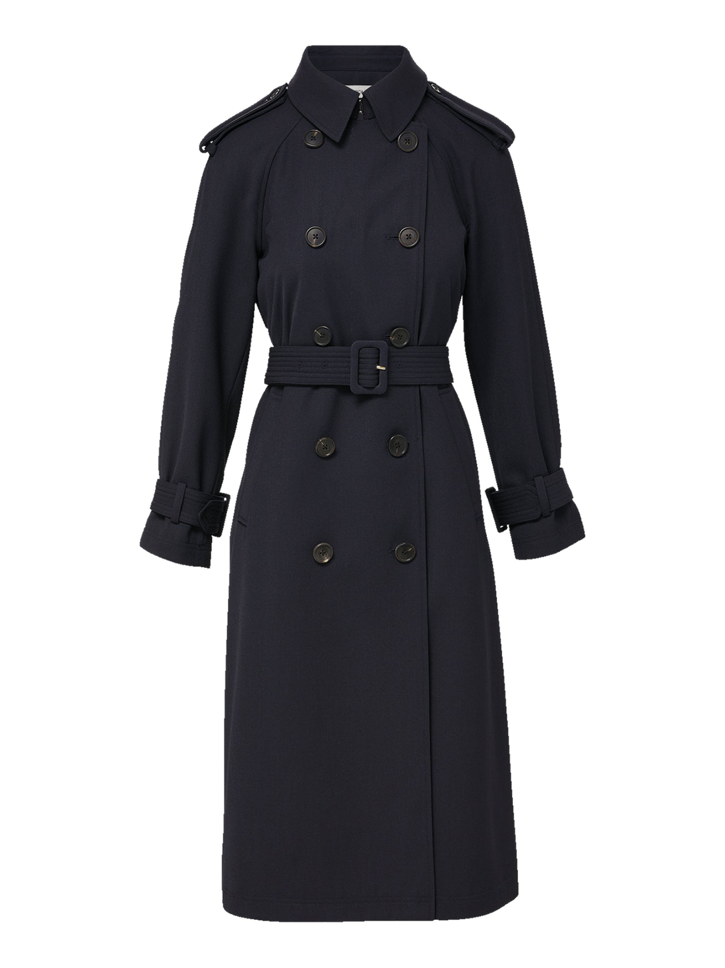 Veronica Beard Conneley Dickey Trench Coat in Navy