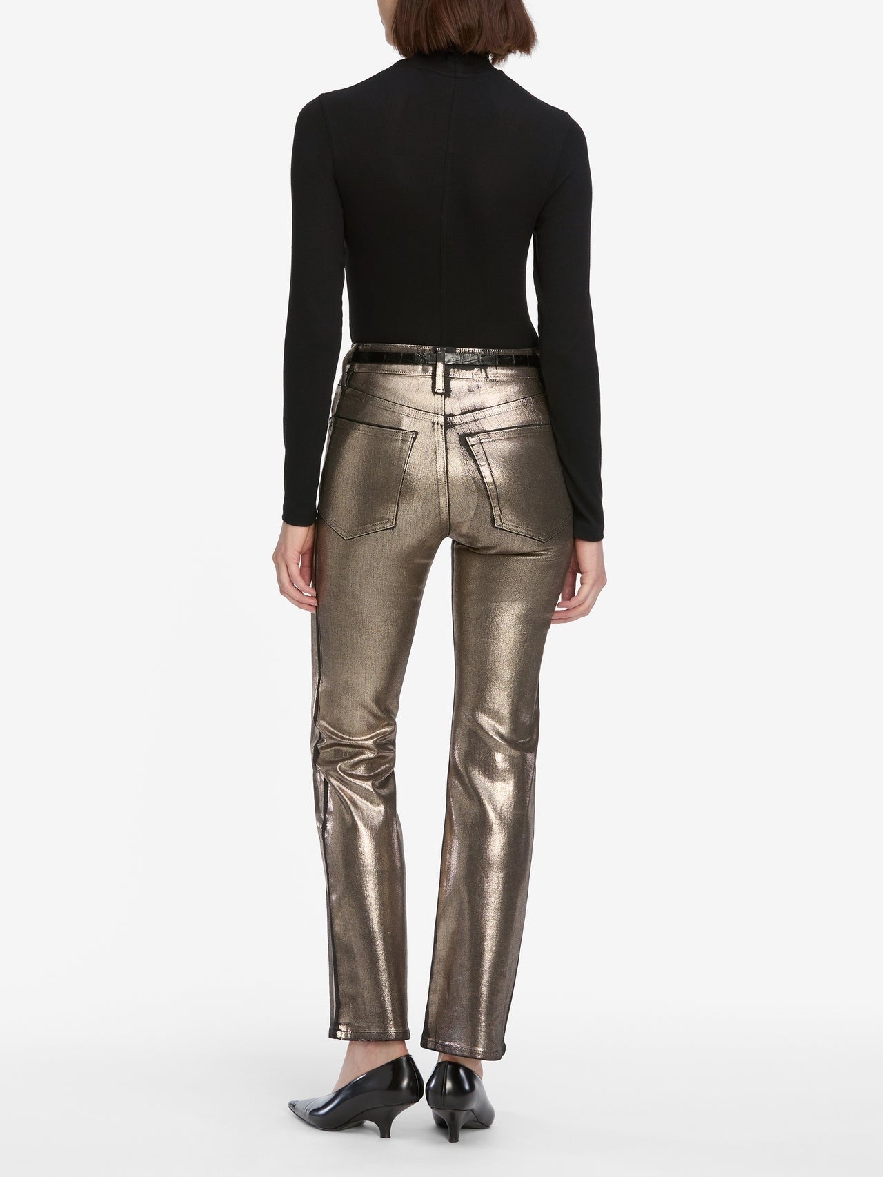 Frame Reboot Crop in Champagne Coated