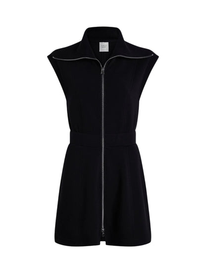 Varley Rebecca Zip Through Dress in Black