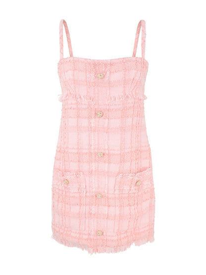 Alexis Michel Boucle Mini Dress in Peony