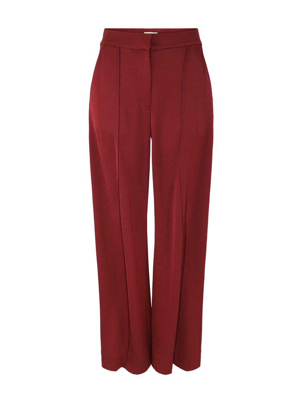 Simkhai Kyra Wide Leg Pant in Oxblood