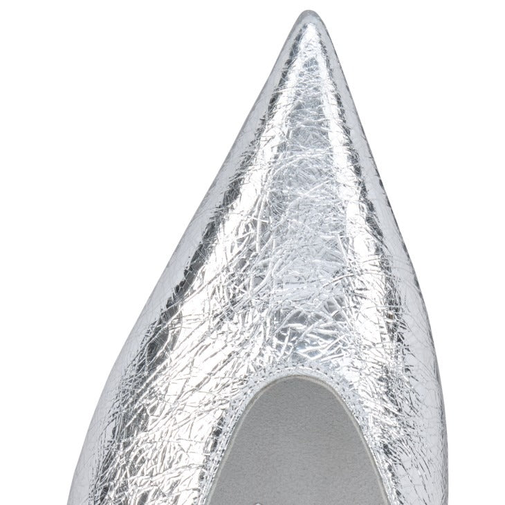 Christian Louboutin Miss Z Slimimule 80mm in Silver | In-Store Only