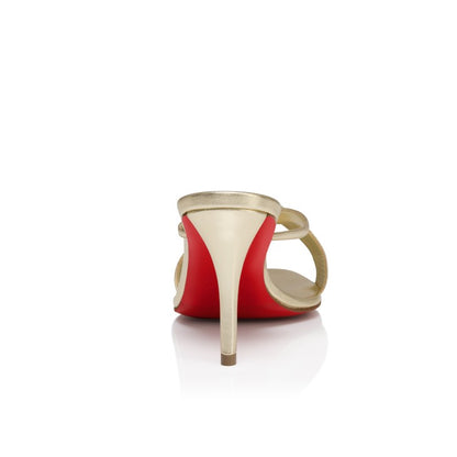 Christian Louboutin Mulazee Cross 80 Nappa in Platine | In-Store Only