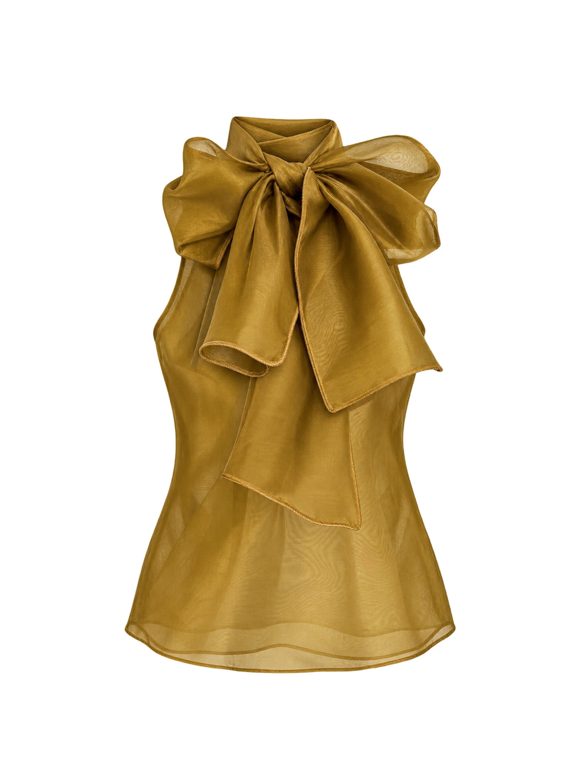 Retrofête Indira Silk Top in Ochre