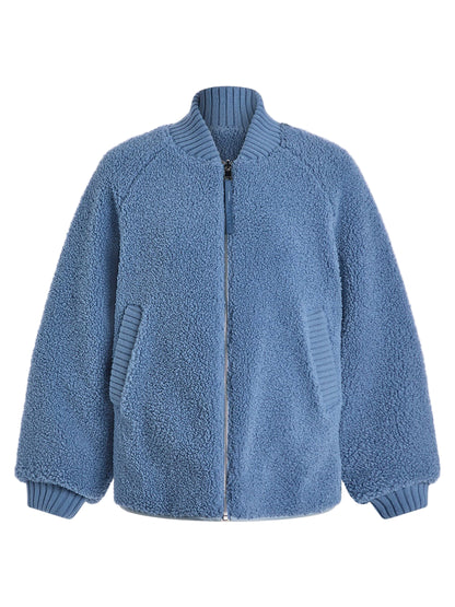 Varley Serina Reversible Quilt Jacket in Coronet Blue/Ashley Blue