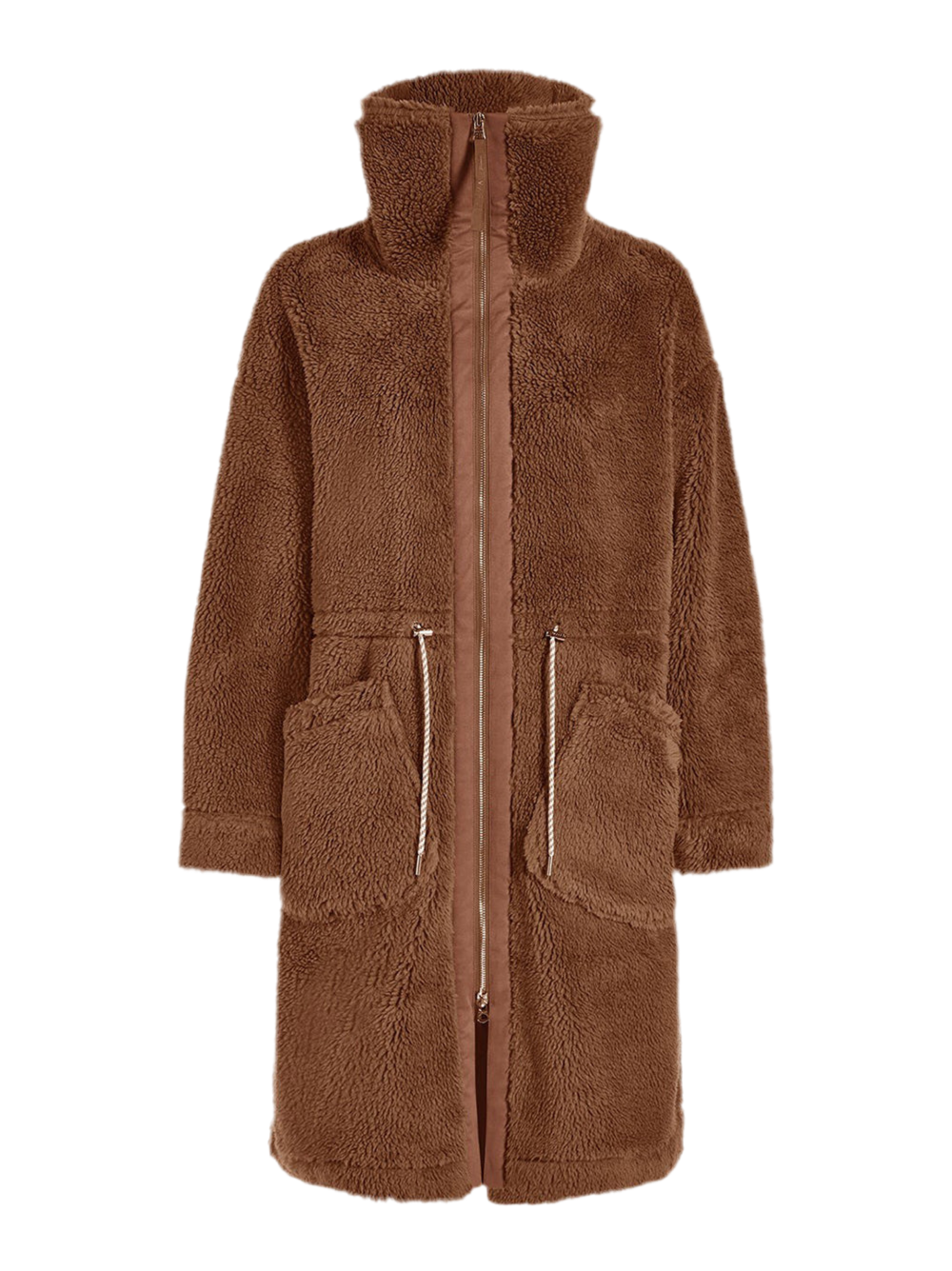 Varley Logan Sherpa Coat in Pecan Pie