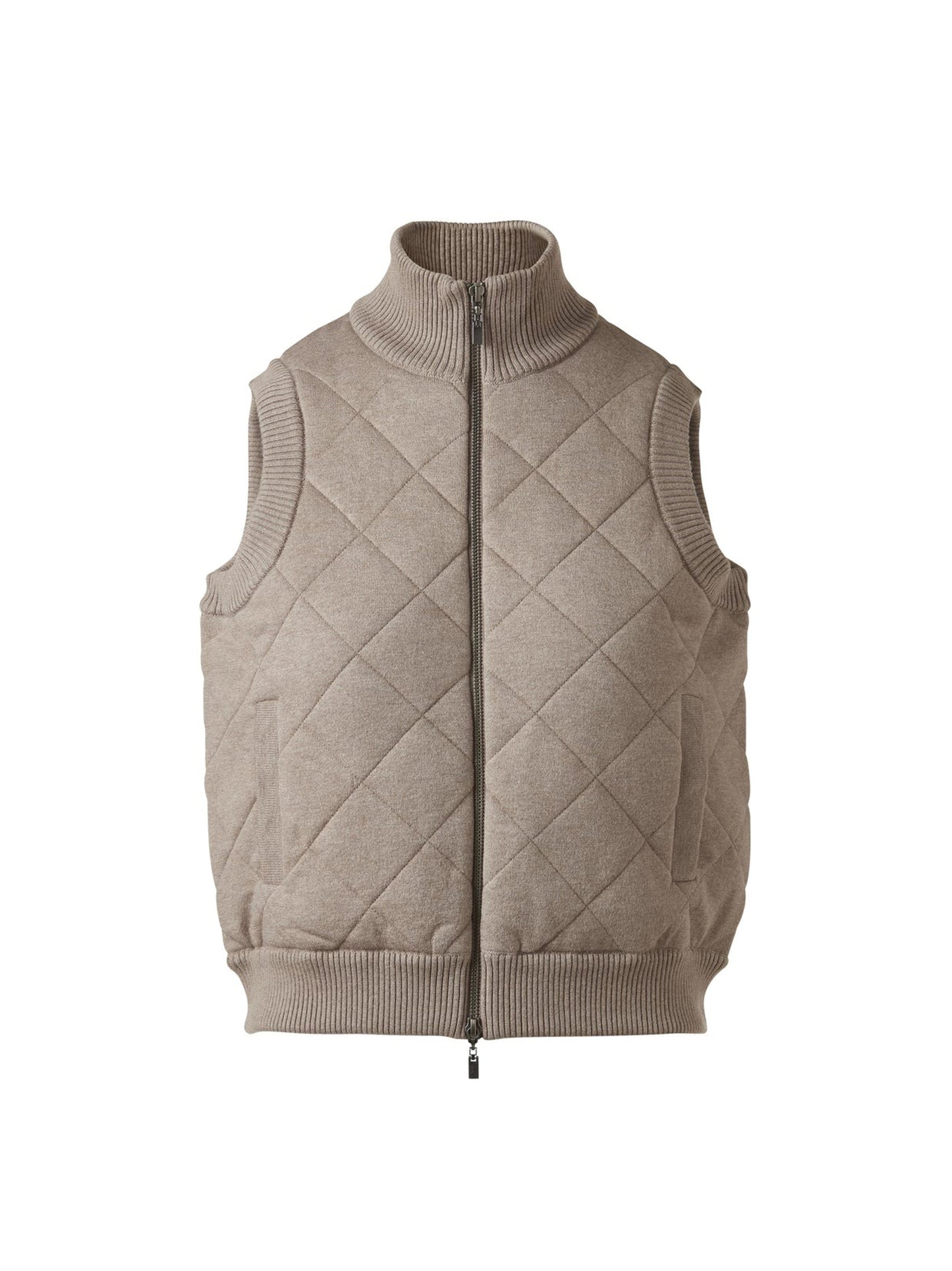 Kinross Quilted Vest in Coco