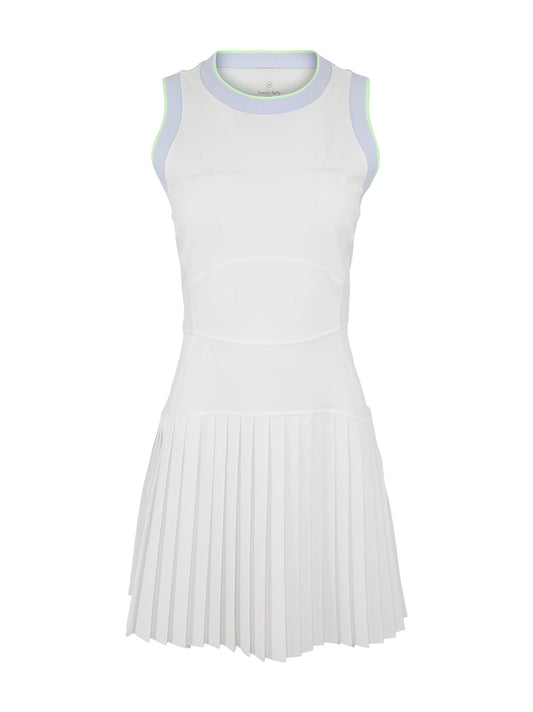 Sweaty Betty Power Pleat Dress in White