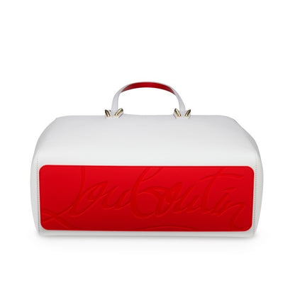 Christian Louboutin Cabata Soft Large Calf Empire in Bianco/Gold | In-Store Only