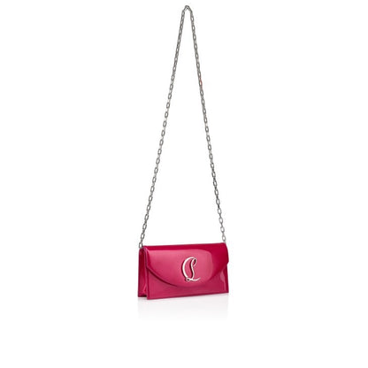 Christian Louboutin Loubi54 Clutch Patent Perle in Pinup/Silver | In-Store Only